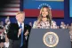 First lady Melania beams at a gathering of the Venezuelan Am