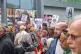 OUTRAGE AND SOLIDARITY: Supportersof Faiza Shaheen gather to