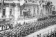 IMPERIALIST BLUEPRINT: Allied troops parade past 
their hea