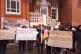 Protesters outside the Jamaican High Commission in central L