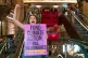 Activists protest in Harrods. Photo: Fossil Free London