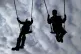 Kids on swing