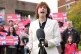 Newly elected Deputy Leader of the Labour Party Lucy Powell speaking to party activists and supporters in London, October 25, 2025