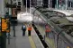 Rail staff at Waverley station, Edinburgh