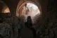 Palestinians attend Friday prayers at the Omari Mosque in Gaza's Old City Friday, Nov. 7, 2025
