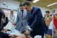 Iraqi Prime Minister Mohammed Shia al-Sudani his vote in the country's parliamentary election in Baghdad, Iraq, November 11, 2025