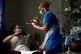 A neonatal nurse carries a premature baby to his mother in the Neonatal Intensive Care Unit at the Lancashire Women and Newborn Centre at Burnley General Hospital, May 2020