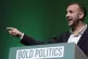 Green Party leader Zack Polanski speaking during the Green Party conference at Bournemouth International Centre, October 3, 2025