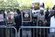 Sudanese human rights activists and campaigners take part in an anti-UAE protest aimed at the ownership of Manchester City taking place outside the Etihad Stadium, Manchester, November 1, 2025