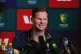 Australia's Steve Smith takes questions during a press conference at the Optus Stadium, Perth, Australia, November 20, 2025