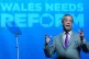 Reform Party leader Nigel Farage speaks during the Reform UK rally at Venue Cymru, Llandudno, November 24, 2025