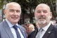 Dave Calfe (left) with Mick Whelan for Aslef