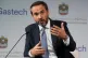 Turkish Deputy Energy Minister Alparslan Bayraktar gestures during a discussion on stage at the Gastech 2021 conference in Dubai, United Arab Emirates, September 21, 2021