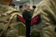 Prime Minister Sir Keir Starmer talks to soldiers during a visit to the Netherlands marines training base, June 24, 2025