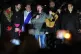 Tommy Robinson (centre), whose real name is Stephen Yaxley-Lennon, speaking during a Christmas carol service in Whitehall, London organised by his Unite the Kingdom movement, December 13, 2025