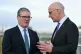 Prime Minister Keir Starmer speaks with Scotland's First Minister John Swinney during the Council of the Nations and Regions in Edinburgh, October 11, 2024