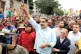 US TARGET: President Nicolas Maduro joins a rally in Caracas, on December 10, to mark the anniversary of the Battle of Santa Ines in 1859, when the progressive forces, led by the Hugo Chavez of the time, general Ezequiel Zamora defeated the oligarchy