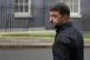 Ukrainian President Volodymyr Zelenskyy, looks back at the media in Downing Street, London, December 8, 2025