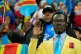 A DR Congo fans cheer prior to the Africa Cup of Nations group D soccer match between Botswana and DR Congo in Rabat, Morocco, December 30, 2025