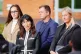 Leighann McCready, mother of Jaysley Beck, speaks to the media outside Bulford Court Martial Centre at Kiwi Barracks, in Salisbury, Wiltshire, October 31, 2025