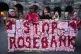 Climate activists from Greenpeace and Uplift during a demonstration outside the Scottish Court of Session, Edinburgh, on the first day of the Rosebank and Jackdaw judicial review hearing, November 12, 2024