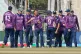 Scotland's Oliver Davidson, center, celebrates the wicket of Italy's Benjamin Manenti with teammates during the T20 World Cup cricket match between Italy and Scotland in Kolkata, India, February 9, 2026