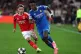 Benfica's Gianluca Prestianni fights for the ball against Real Madrid's Vinicius Junior during a Champions League playoff soccer match between SL Benfica and Real Madrid in Lisbon, Portugal, February 17, 2026
