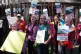 Protesters campaign against Flamingo Land outside the Scottish Parliament at Holyrood, Edinburgh, May 29, 2025