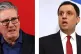 Prime Minister Keir Starmer (left) last week and (right) Scottish Labour leader Anas Sarwar speaking to the media during a press conference at Trades Hall, Glasgow, February 9, 2026