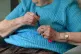 An elderly woman