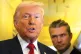 LAYING DOWN THE LINE: President Donald Trump and Defense Secretary Pete Hegseth, aboard Air Force One, address the press en route to Miami on Saturday, March 7 2026