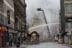 Firefighters damp down the remains of a fire which broke out in a building adjacent to Glasgow Central railway station, March 9, 2026