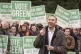 Green Party leader Zack Polanski with the Green Party Gorton and Denton by-election candidate Hannah Spencer (not pictured) speaking to Green Party volunteers at Granada Park in Denton, February 7, 2026