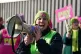 Teachers from the Educational Institute of Scotland (EIS) union take part in a rally outside the Tramway in Glasgow on day two of the strike action in a dispute over pay, March 1, 2023