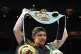 Lauren Price celebrates victory against Natasha Jonas (not pictured) following the IBF, IBO and WBC World Welter weight bout at the Royal Albert Hall, London, March 7, 2025