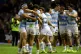 Argentina's players celebrate at the final whistle after the Quilter Nations Series match at Scottish Gas Murrayfield, Edinburgh, November 16, 2025