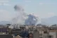 DESTRUCTION: Smoke rises up after a strike in Tehran, Iran yesterday