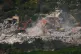 Israeli bulldozers demolish homes in southern Lebanon, as seen from northern Israel, April 12, 2026