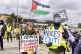 Ant-war protesters outside RAF Lakenheath, April 4 2026 [Neil Terry Photography]