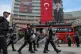 Police officers arrive at Turkey's main opposition Republican People's Party (CHP) headquarters in Ankara, Sunday, May 24, 2026, to evict supporters gathered inside. Photo: Ugur Yildirim/DIA Photo via AP