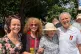 Meirian Jump (MML), Peggy Prendeville (granddaughter of Clive and Noreen); Rosa Branson (daughter of Clive and Noreen) and Jim Jump (Chair of IBMT)