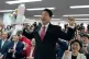 Seoul mayoral candidate Oh Se-hoon of the main opposition People Power Party celebrates his victory at his campaign office in Seoul, South Korea, June 4, 2026