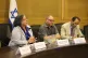 L-R: MK Aida Touma Sliman of Hadash, MK Ofer Cassif of Hadash, MK Samir Ben Said of the Ta'al party
