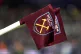 Close up of West Ham United corner flags