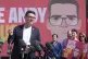 Andy Burnham makes a speech surrounded by supporters at the launch of his campaign as Labour's candidate for the Makerfield by-election during a press conference at Stubshaw Cross Community and Sports Club in Ashton-in-Makerfield, May 22, 2026