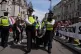 Police remove protesters from outside the Royal Courts of Justice in central London after the Court of Appeal ruled that the decision to ban Palestine Action as a terror group was lawful, June 15, 2026