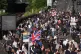 People protest near Southampton police station, June 2, 2026