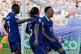 France's Kylian Mbappe celebrates after scoring from the penalty spot the opening goal during the World Cup round of 16 soccer match between Paraguay and France in Philadelphia, July 4, 2026