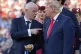 Fifa President Gianni Infantino (left) and US President Donald Trump talk as they wait to congratulate the Spanish players after the World Cup final against Argentina in East Rutherford, New Jersey, near New York, July 19, 2026