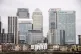 The skyline of Canary Wharf in London as the cold snap continues to grip much of the nation, February 14, 2021